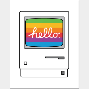 HELLO CLASSIC MAC Posters and Art